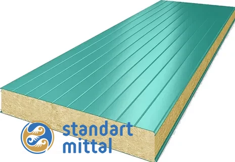 Сендвич панели стеновые МВУ 60x1024 RAL 1014 ГОСТ 32603-2012 в Астане и по всему Казахстану в Астане и по всему Казахстану