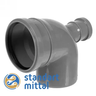 Отвод канализационный 50х90гр ПП в Астане и по всему Казахстану в Астане и по всему Казахстану