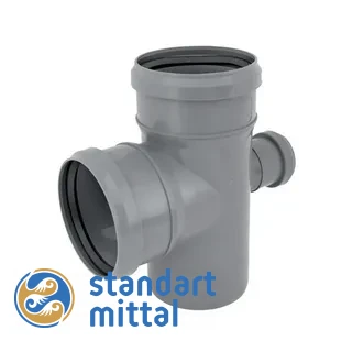 Крестовина одноплоскостная канализационная 50х50х50/90 ПП в Астане и по всему Казахстану в Астане и по всему Казахстану