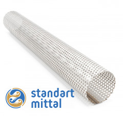 Труба перфорированная нержавеющая 08Х17Н13М2Т 2020х22 мм