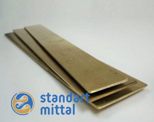 Латунная шина 10х1 мм Л68 в Астане и по всему Казахстану в Астане и по всему Казахстану