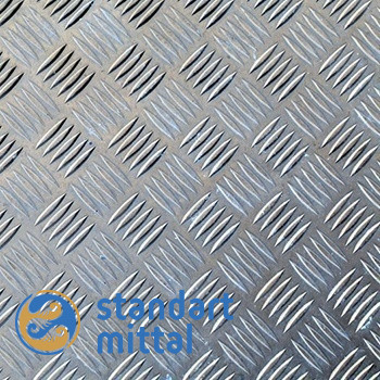 Лист алюминиевый рифлёный 0,2х1000х2500 мм квинтет в Астане и по всему Казахстану