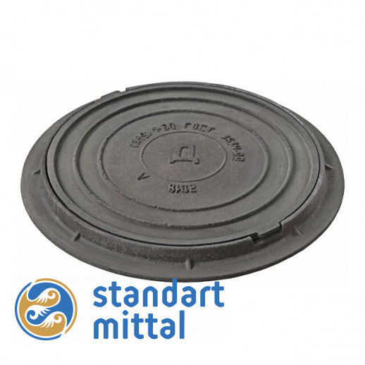 Люк чугунный 840x840 мм СЧ20 в Астане и по всему Казахстану в Астане и по всему Казахстану