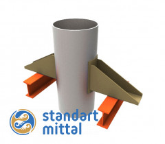 Опора вертикальных трубопроводов 159x1,8 ВП ОСТ 36-146-88