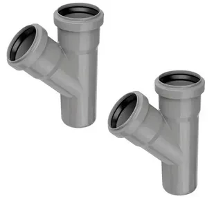 Тройник канализационный 32х32/90гр ПП в Астане и по всему Казахстану в Астане и по всему Казахстану