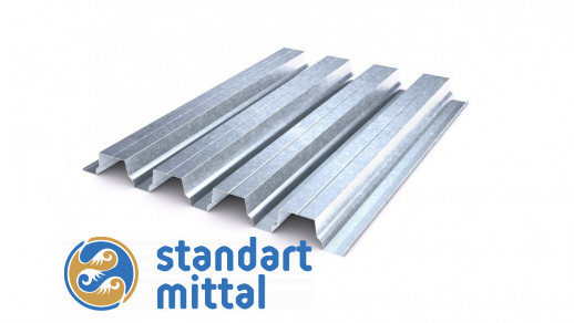 Оцинкованный профилированный лист Тип H Н114-750-0,9 114 0.9 Ст3пс ГОСТ 24045-2016 в Астане и по всему Казахстану в Астане и по всему Казахстану