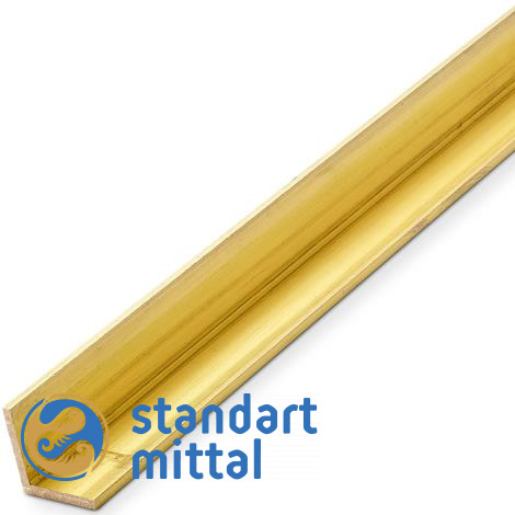 Латунный уголок 100х10 мм ЛС59 в Астане и по всему Казахстану в Астане и по всему Казахстану