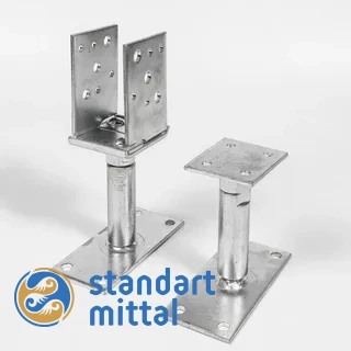 Опорный столб 2300х60х40х1,5 мм оцинкованный в Астане и по всему Казахстану в Астане и по всему Казахстану