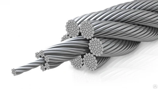 Стальной канат (трос) двойной свивки 0,1 мм ЛК-О в Астане и по всему Казахстану в Астане и по всему Казахстану
